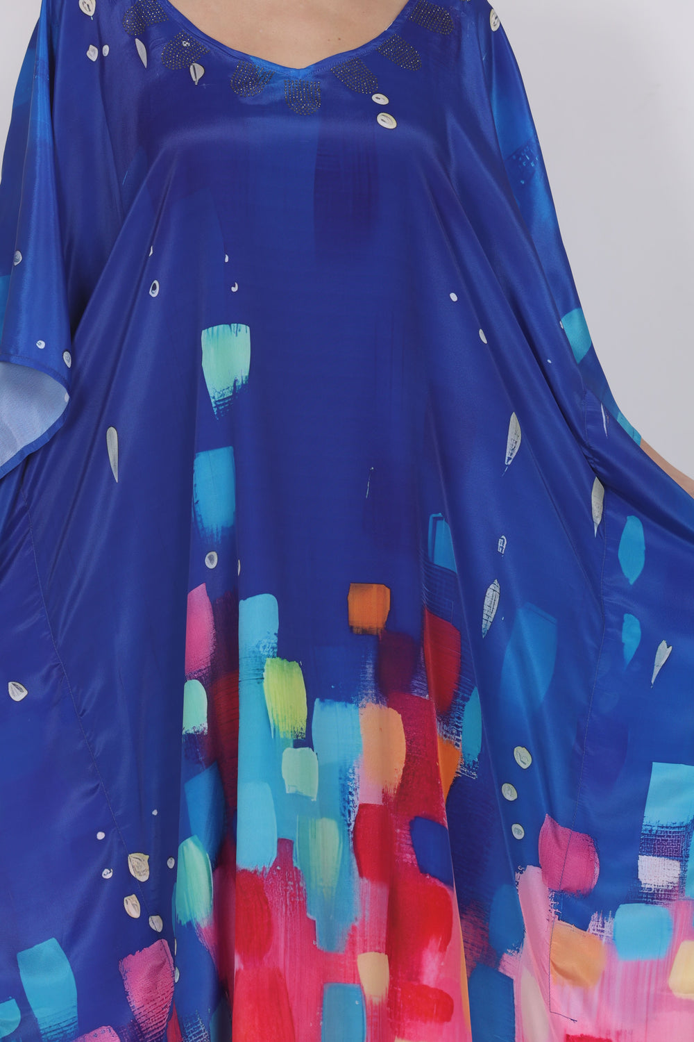 GeoChic – Digitally Printed Cotton Georgette Kaftan