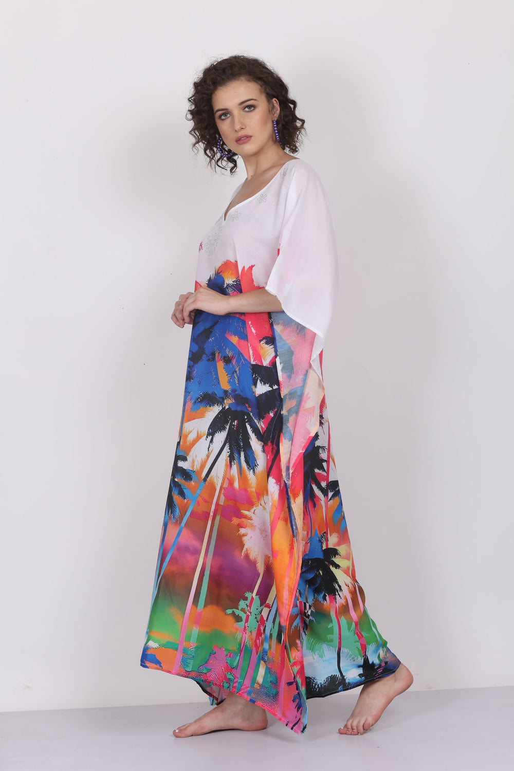 Palms in Motion – Wearable Art Kaftan