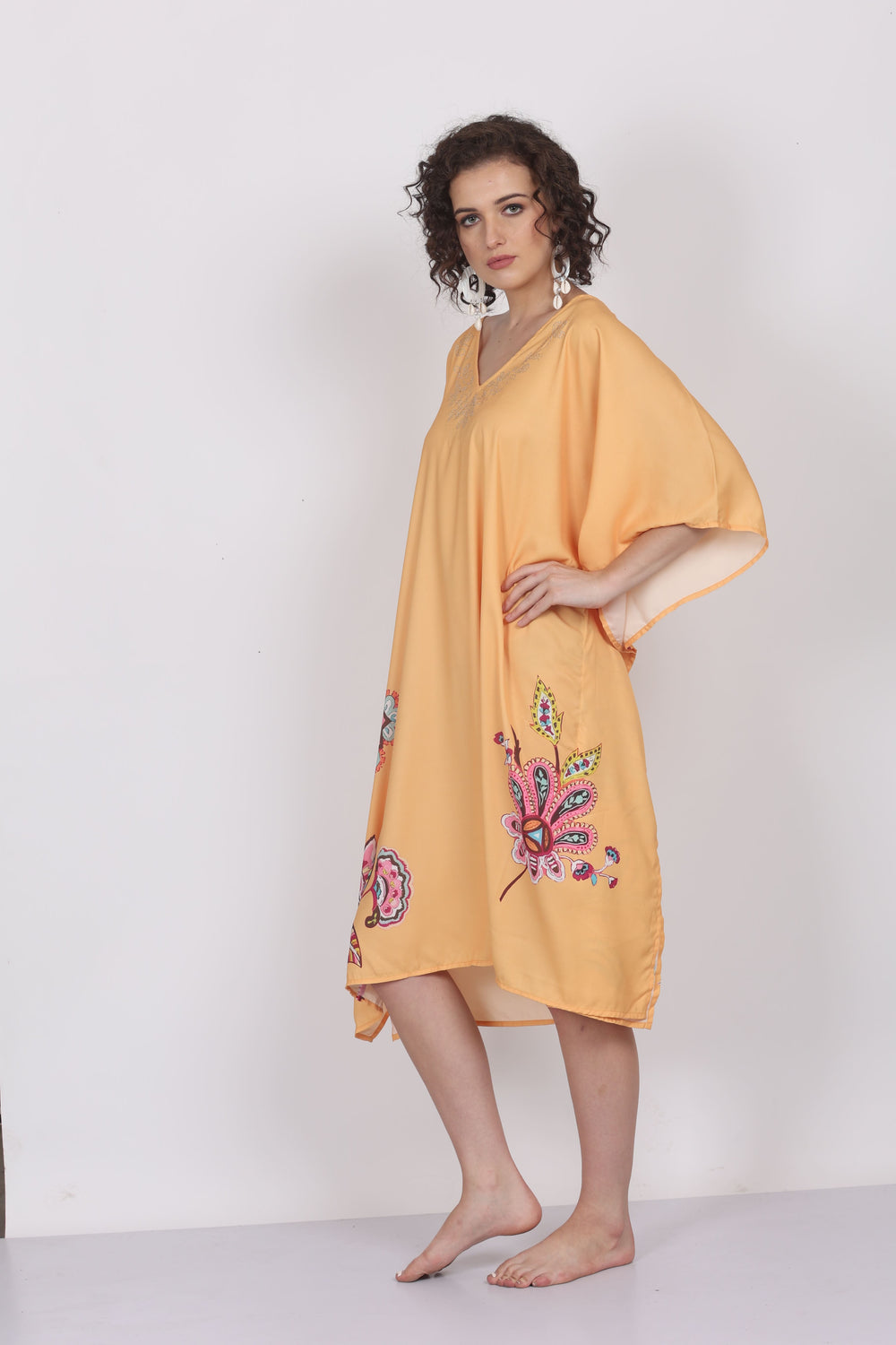 Artful Patterns – Flowing Cotton Georgette Kaftan