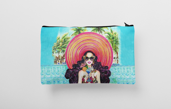 BEACH VIBES Digital printed Pouch