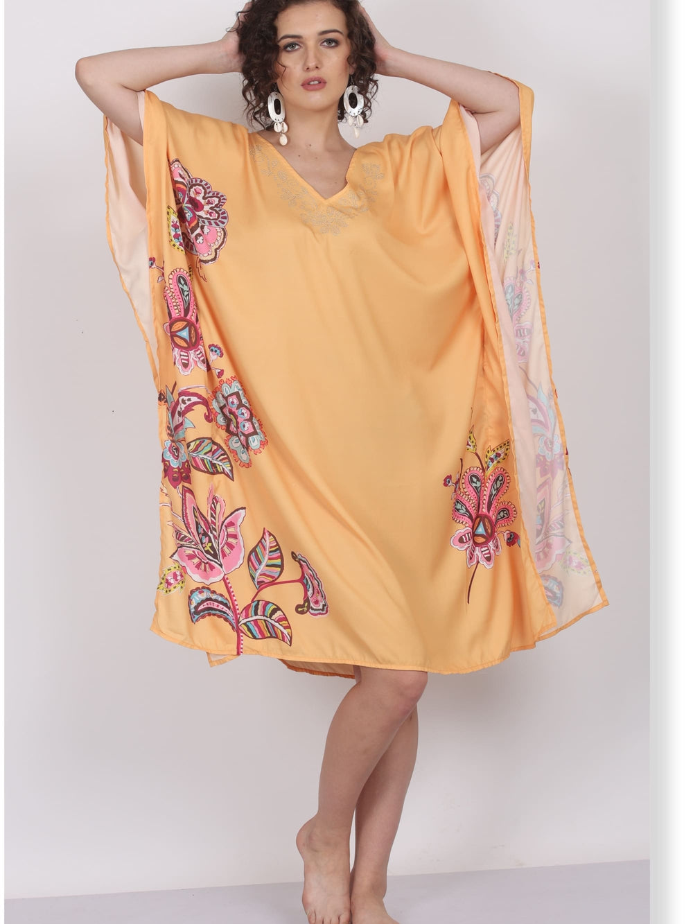 Artful Patterns – Flowing Cotton Georgette Kaftan