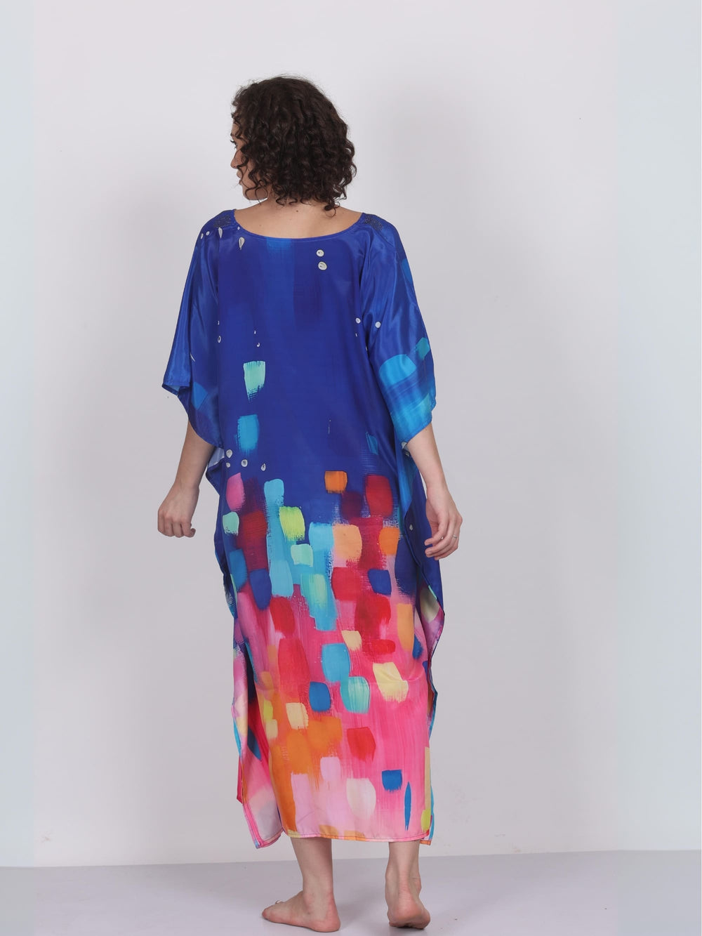GeoChic – Digitally Printed Cotton Georgette Kaftan