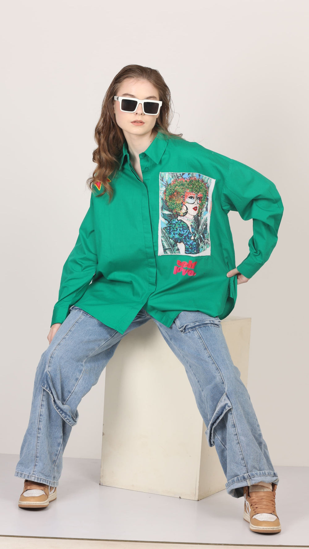 Oversize Patch Shirt