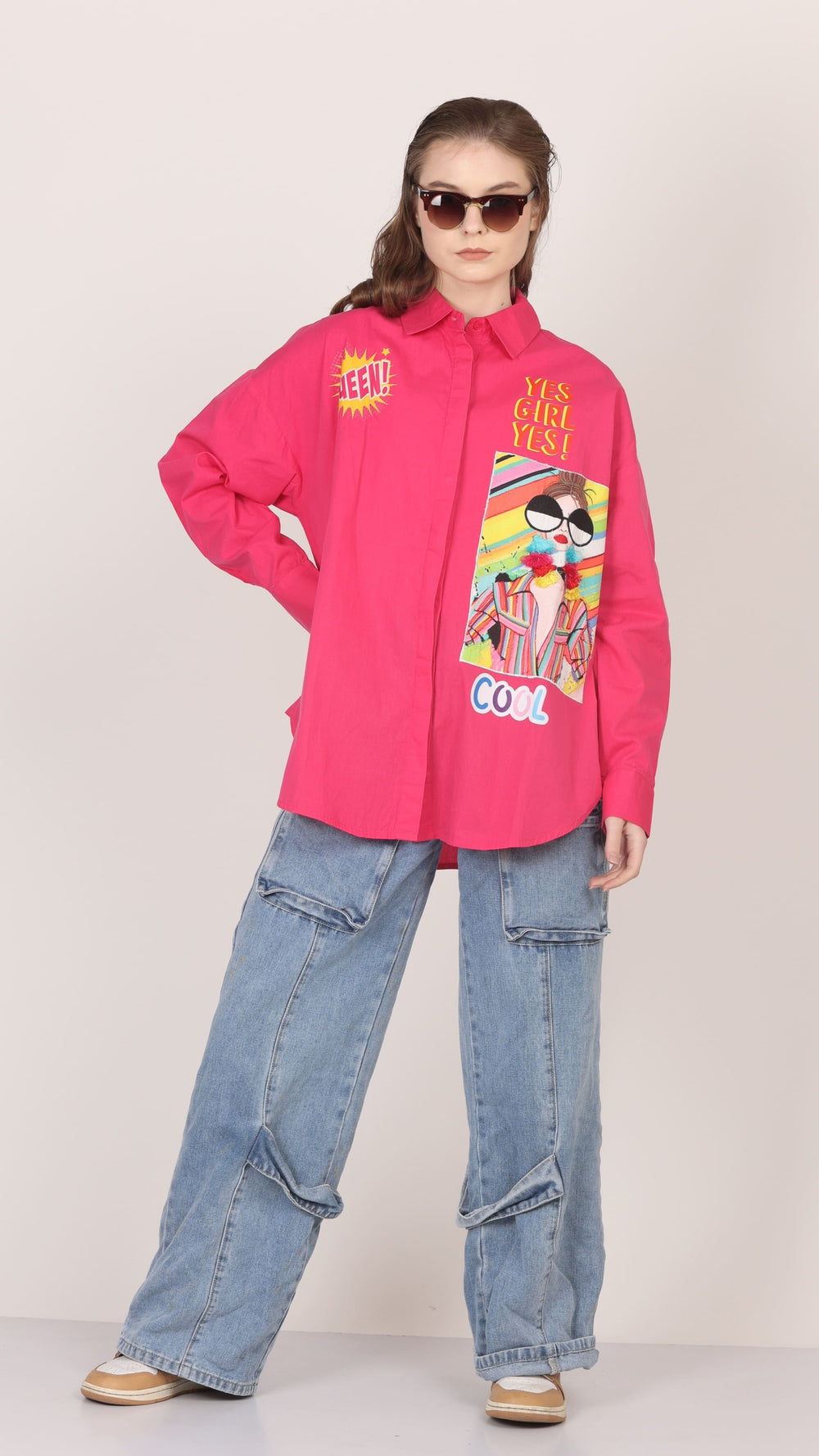 Oversize Patch Shirt