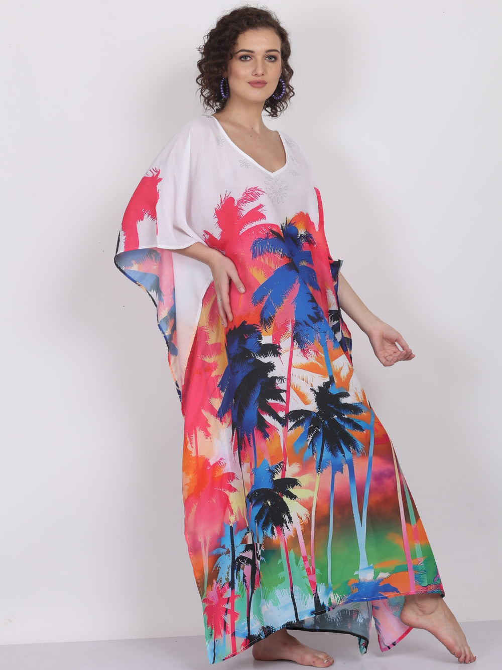 Palms in Motion – Wearable Art Kaftan