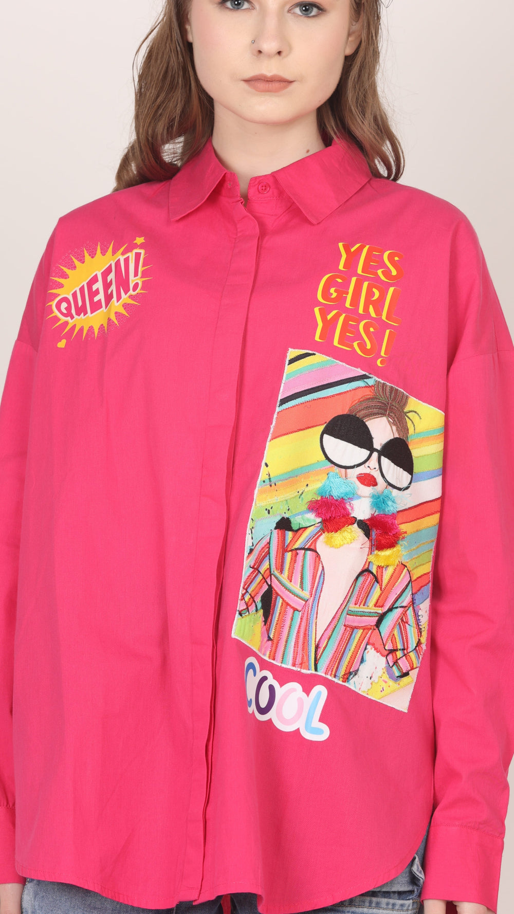 Oversize Patch Shirt