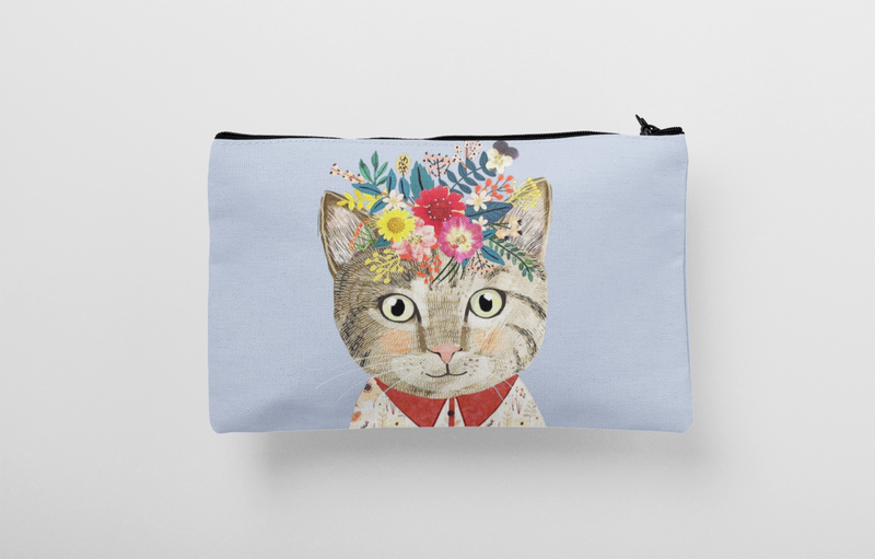 LONDON CAT Digital printed Pouch