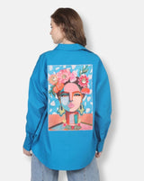 "Eternal Beauty" Digital Printed Women's Oversized Shirt