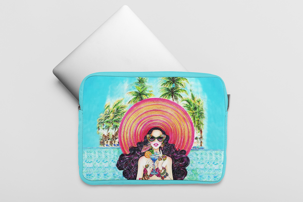 BEACH VIBES Artwork Laptop Sleeve