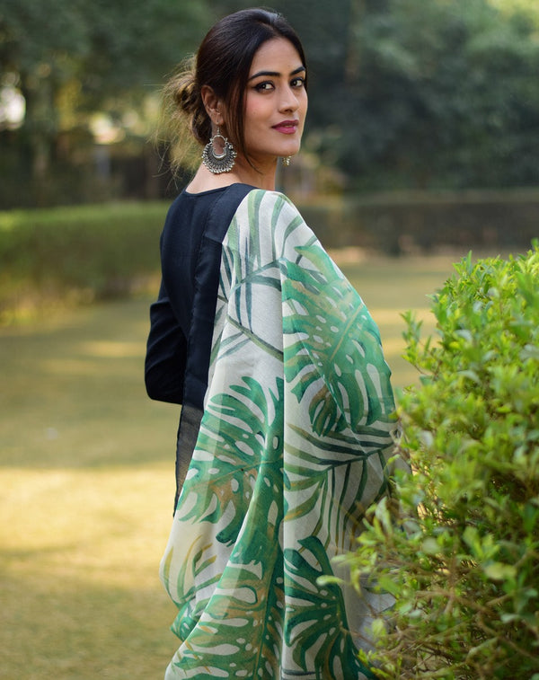 Palm Leaf Digital Printed Indian Scarf