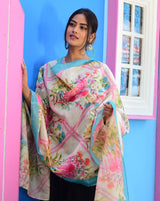 Garden Floral Digital Printed Indian Scarf