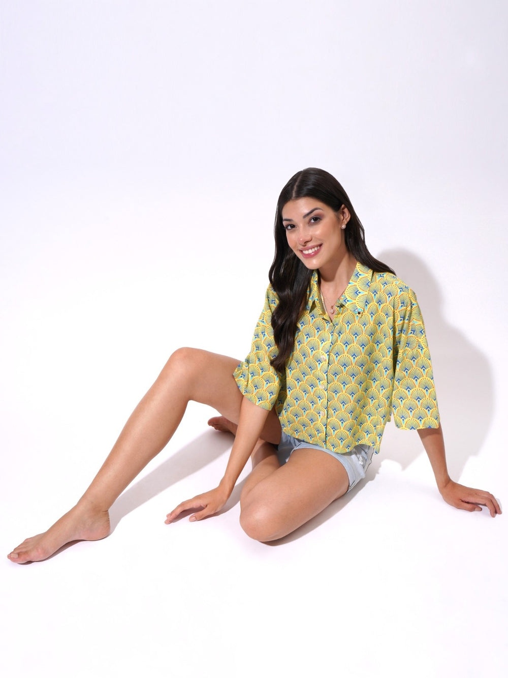 Urban Foliage Crop Shirt