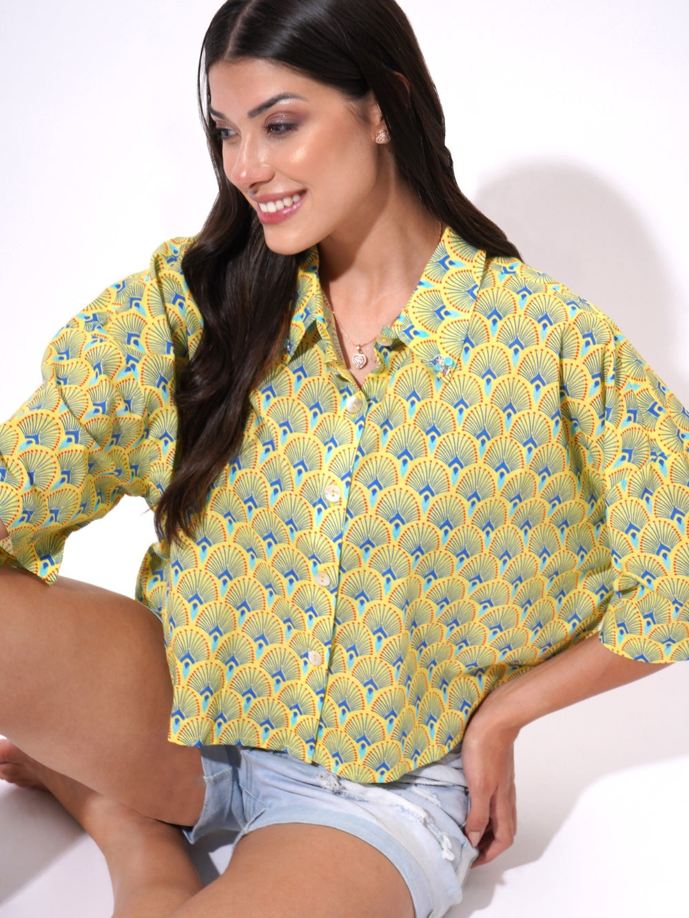 Urban Foliage Crop Shirt