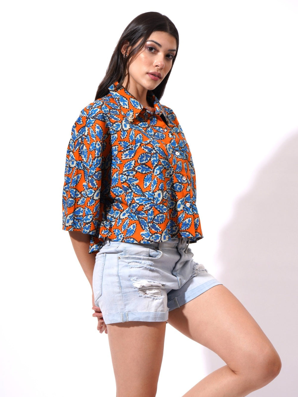 Urban Foliage Crop Shirt