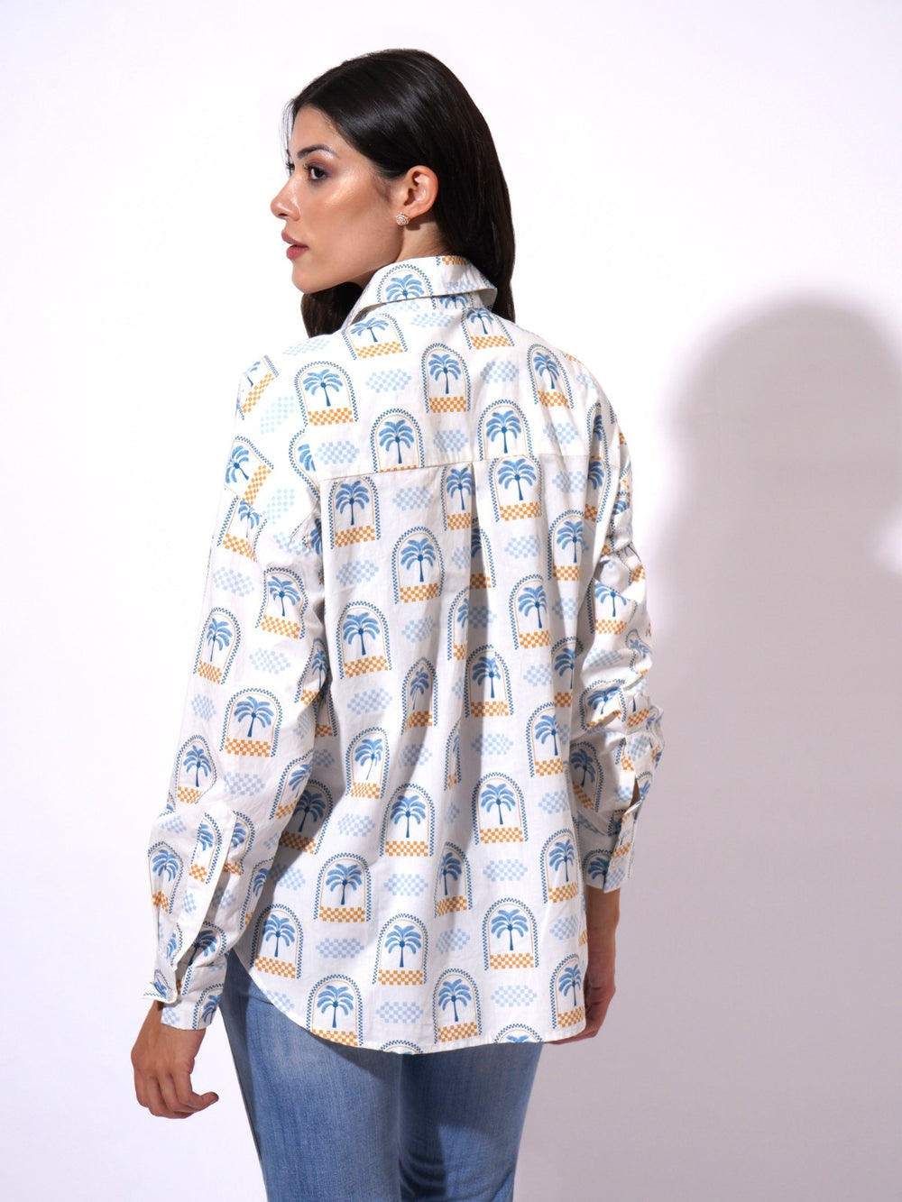 Tropi Palm Fitted Shirt