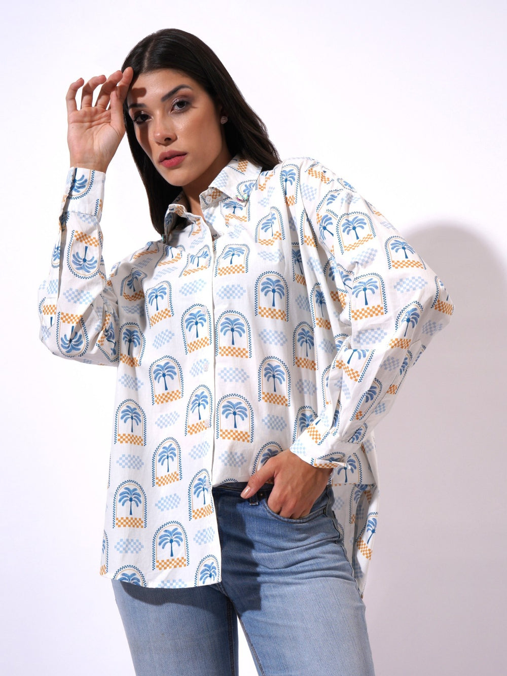 Tropi Palm Fitted Shirt