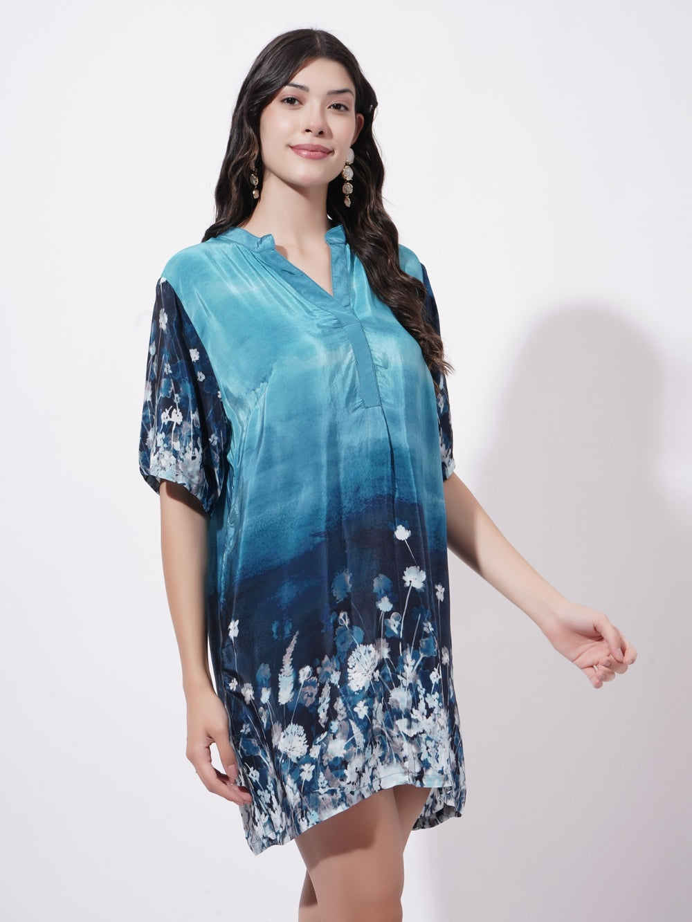 Nightfall Florals Short Dress