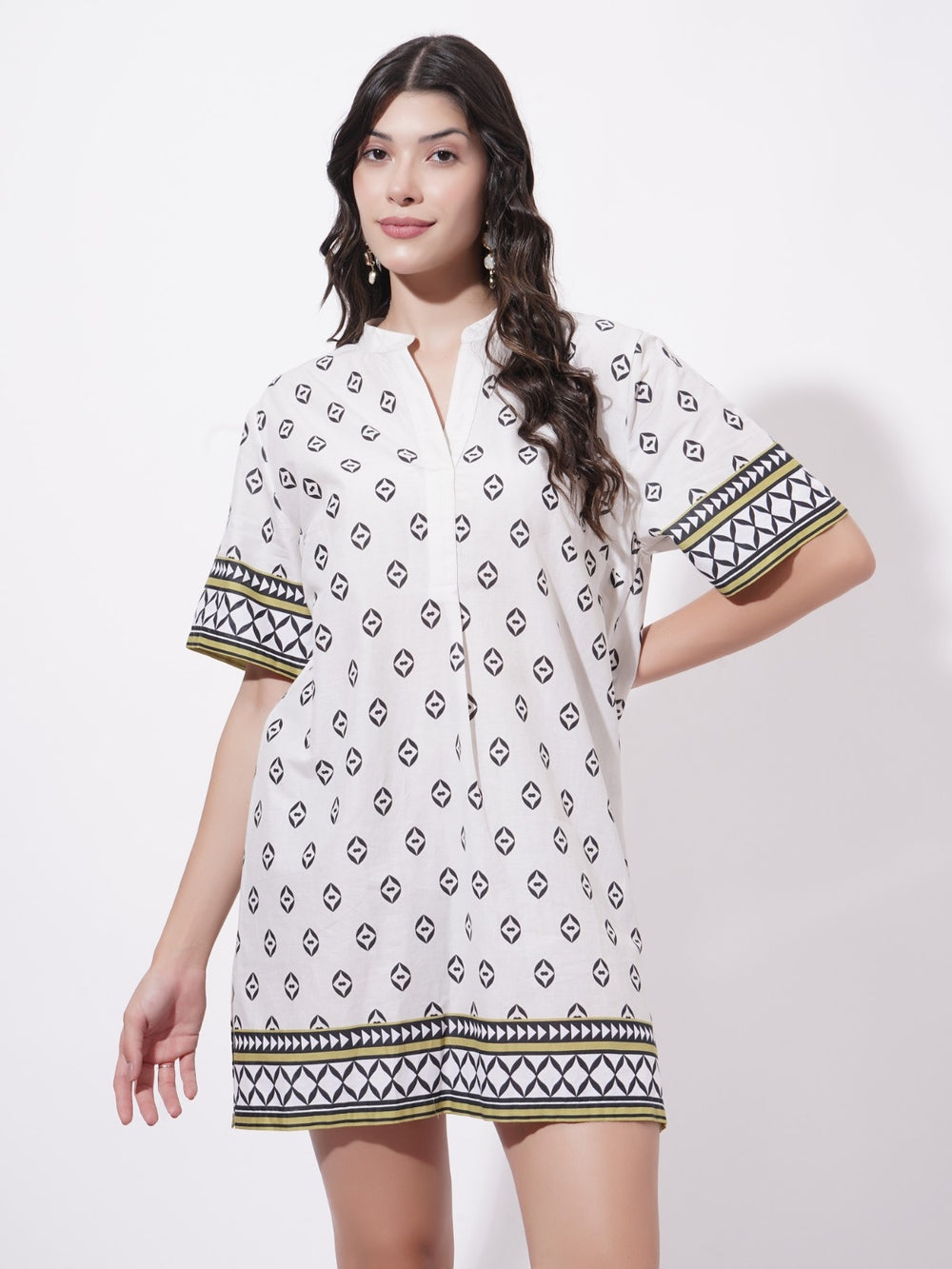 Ethno Noir Short Dress