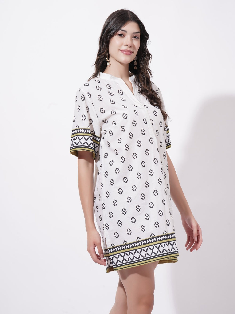 Ethno Noir Short Dress