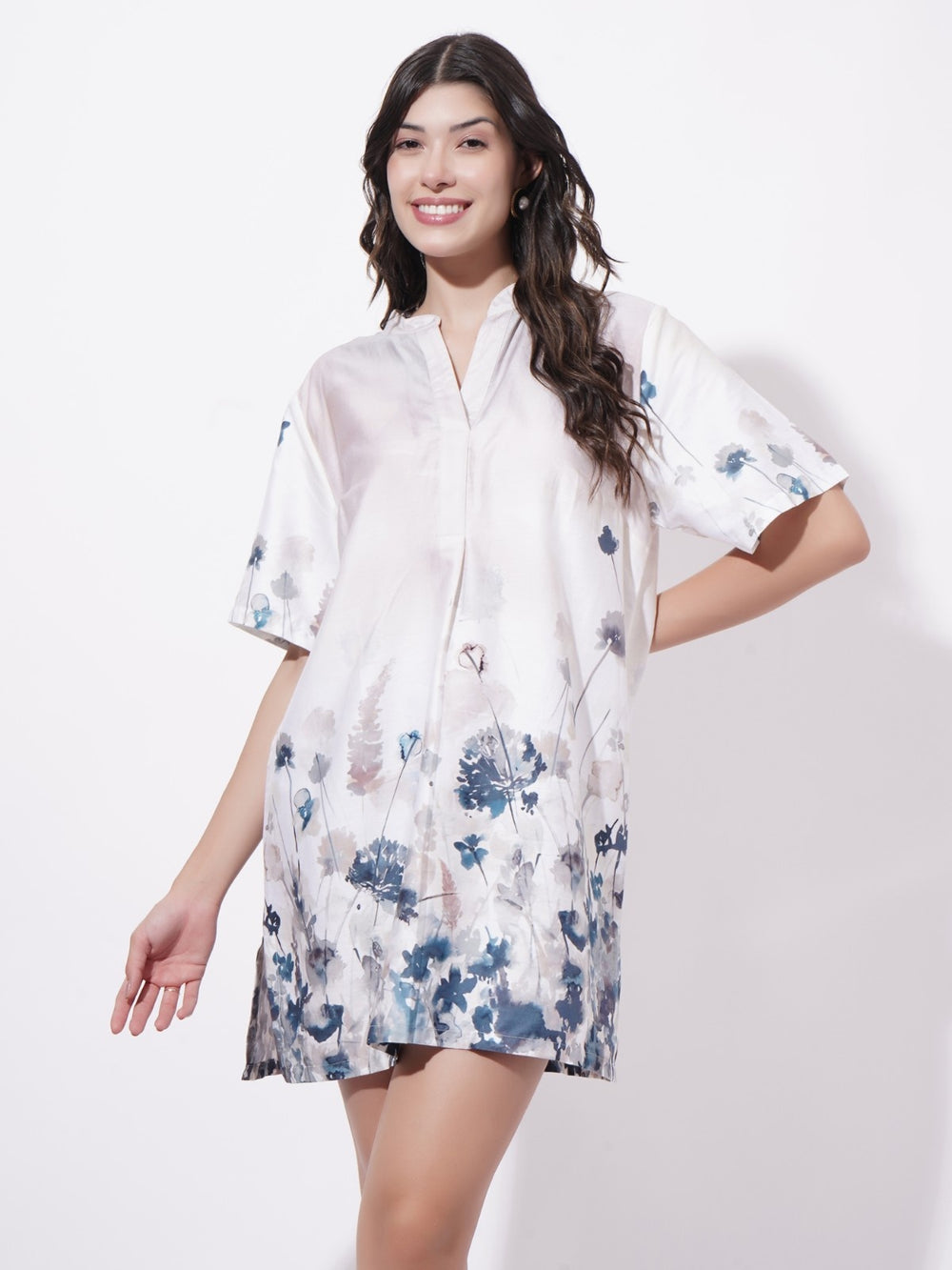 Soft Bloom Short Dress
