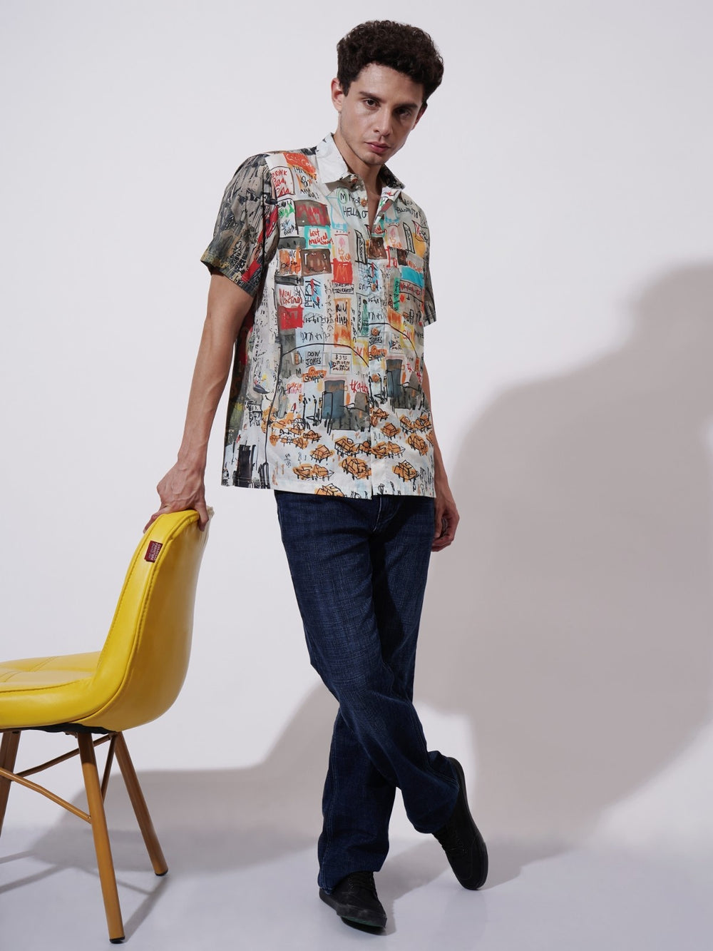 Street Muse Digital Printed Rayon Shirt