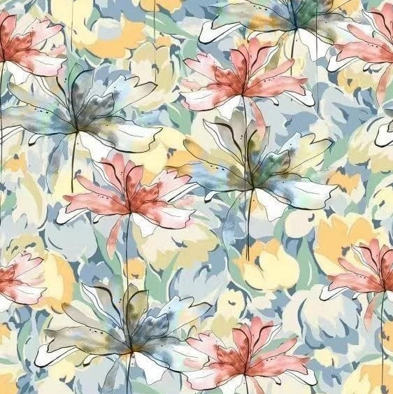 Hand Painted Floral Repeat Pattern