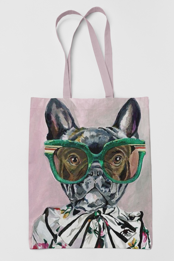 Canvas "WHO LET THE DOG'S OUT" Tote Bag