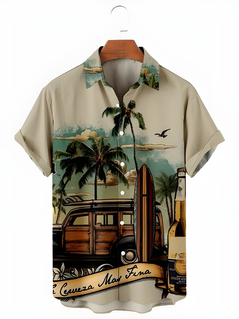 Casablanca Men's Digital Printed Shirt